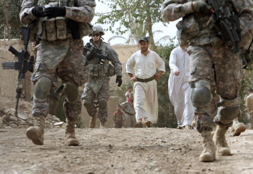 Soldados norte-americanos na província de Dyiala, no Iraque, em 2008