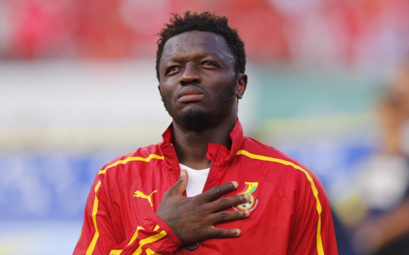 Muntari, aqui numa foto de 2014, quando estava ao serviço da selecção nacional do seu país