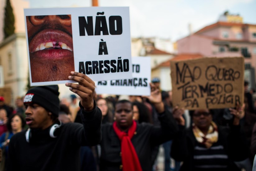 Manifestação em Lisboa contra a violência policial contra negros, um dos pontos que a ONU quer ver abordados pelos estados-membro