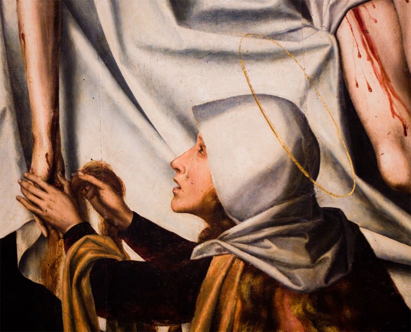 Pormenor do "Tríptico da Descida da Cruz", no Museu de Arte Antiga