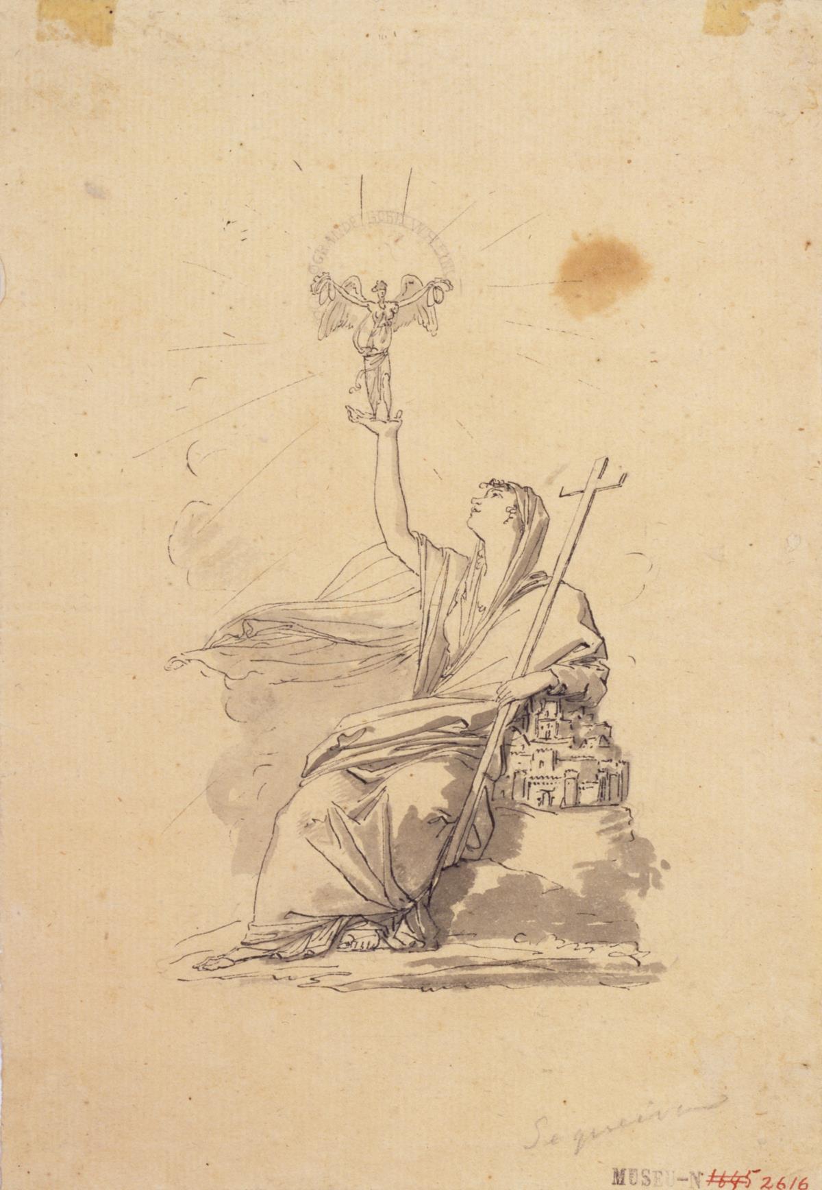 Projecto de figura para a Baixela Wellington, c. 1813, MNAA 