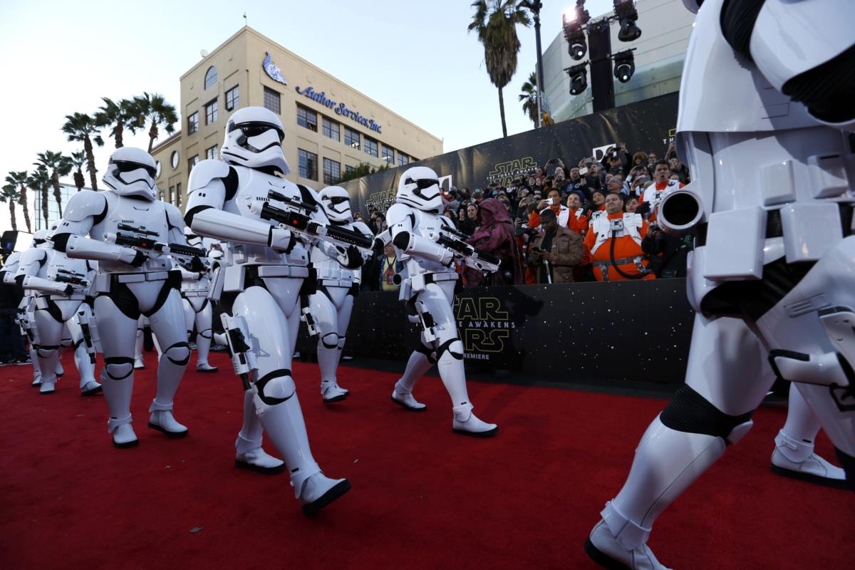 <i>Stormtroopers</i> na estreia em Los Angeles