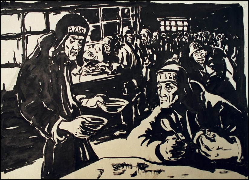 PÚBLICO - O número de cidadãos soviéticos que passaram pelo Gulag ascendeu à ordem das duas dezenas de milhões (desenho de N - Borovaya)
