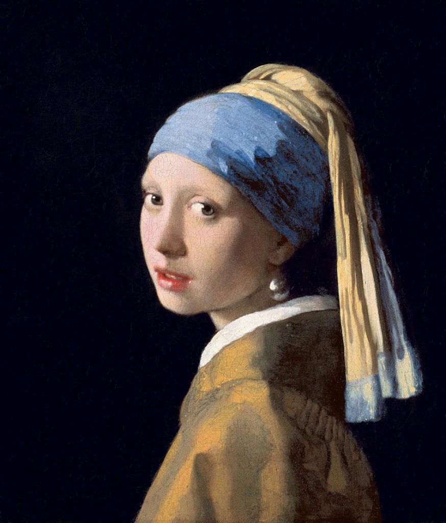 Resultado de imagem para Moça com brinco de pérola’, do pintor holandês Johannes Vermeer