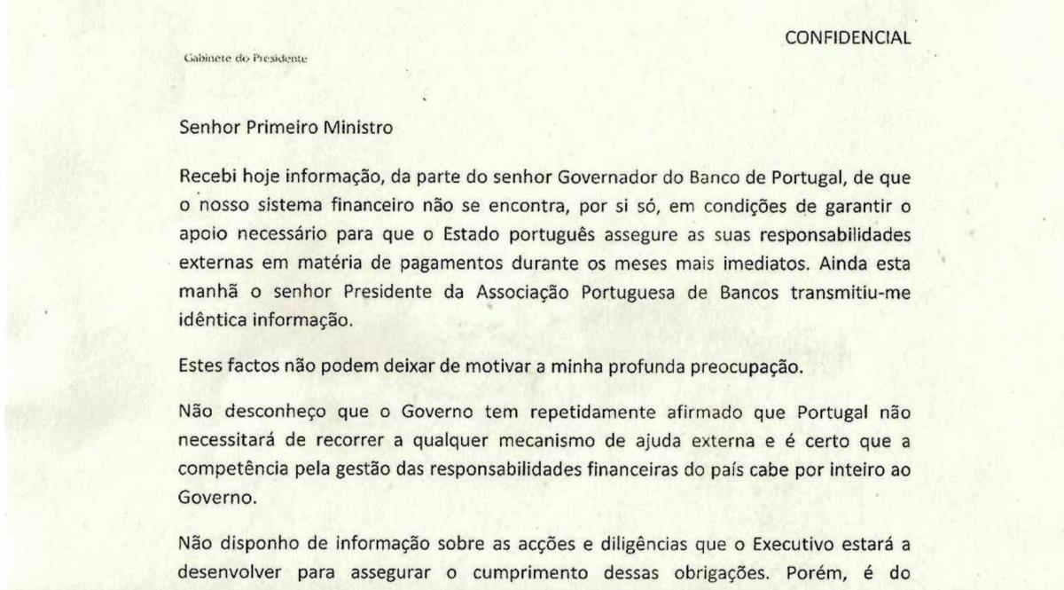 A carta de Passos a Sócrates na íntegra  Estado  PÚBLICO